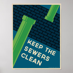 Clean Sewer Poster