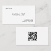 Clean Sharp Modern Business Card Concept Visitekaartje (Voorkant / Achterkant)