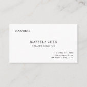 Clean Sharp Modern Business Card Concept Visitekaartje (Voorkant)