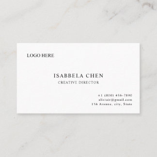 Clean Sharp Modern Business Card Concept Visitekaartje