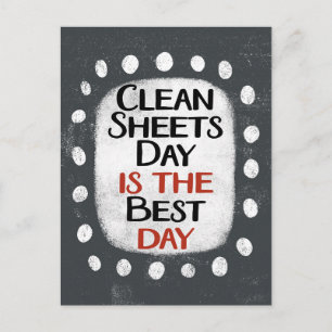 Clean Sheets Day Briefkaart