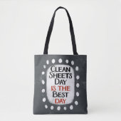 Clean Sheets Day Canvas tas (Voorkant)