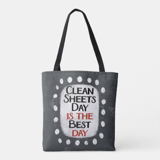 Clean Sheets Day Canvas tas (Achterkant)
