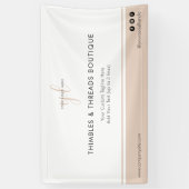 Clean & Simple Business Logo Event Marketing Spandoek (Verticaal)