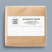 Clean Simple Business Logo Verzending Etiket