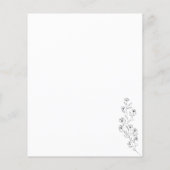 Clean Simple Classic Floral maken we een budget Flyer (Achterkant)