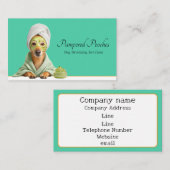 Clean Simple Dog Groomer Visitekaartje (Voorkant / Achterkant)