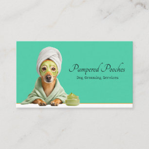 Clean Simple Dog Groomer Visitekaartje