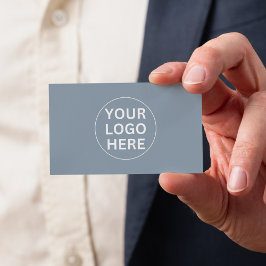 Clean Simple Dusty Blue Professional Visitekaartje