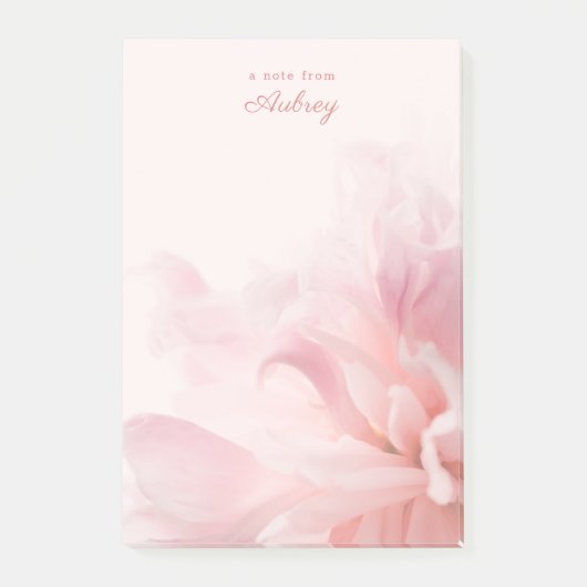 Clean Simple Minimal Pink Post-it® Notes (Voorkant)