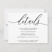 Clean Simple Moderne kan uw eigen foto-gegevens to RSVP Kaartje (Voorkant)