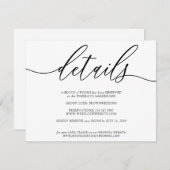 Clean Simple Moderne kan uw eigen foto-gegevens to RSVP Kaartje (Voorkant / Achterkant)