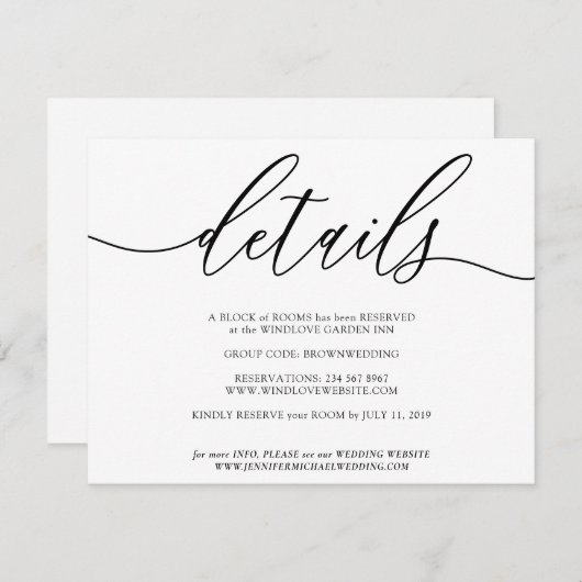 Clean Simple Moderne kan uw eigen foto-gegevens to RSVP Kaartje (Voorkant / Achterkant)