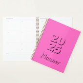 Clean Simple Neon Pink wekelijks en maandelijks 20 Planner (Display)