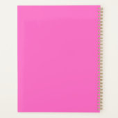Clean Simple Neon Pink wekelijks en maandelijks 20 Planner (Achterkant)