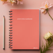 Clean Simple Pink Girly Vrouwelijk Persoonlijk Wek Planner