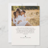 Clean Simple Twee foto's Kerst Kaart (Achterkant)