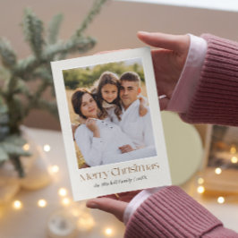 Clean Simple Twee foto's Kerst Kaart