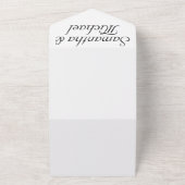 Clean Simple Wedding All In One Uitnodiging (Buitenkant)