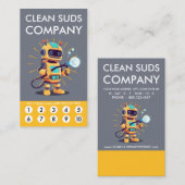 Clean Suds Wash Loyalty Punch Card (Voorkant / Achterkant)