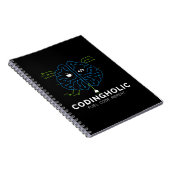 Clean Tech Brain Coding Notebook Design For Coders Notitieboek (Rechterzijde)