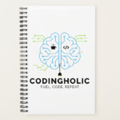 Clean Tech Brain Coding Productivity Planner (Voorkant)