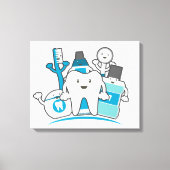 Clean Teeth Gang Canvas Afdruk (Voorkant)