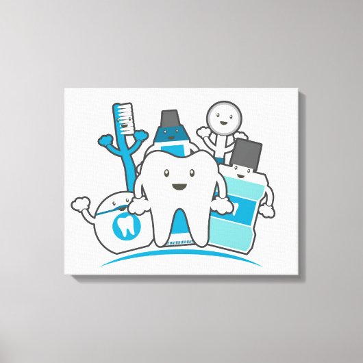 Clean Teeth Gang Canvas Afdruk (Voorkant)