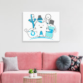 Clean Teeth Gang Canvas Afdruk (Insitu (Woonkamer))