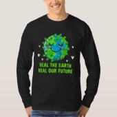 Clean the Beach Save the Reefs Ecology Ocean Ecosy T-shirt (Voorkant)