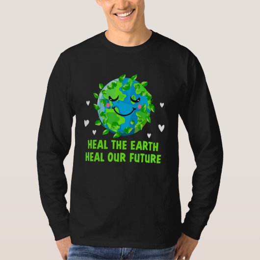 Clean the Beach Save the Reefs Ecology Ocean Ecosy T-shirt (Voorkant)