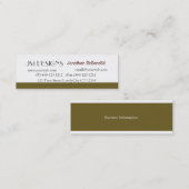 Clean Unique Plain Modern Mini Visitekaartje (Voorkant / Achterkant)