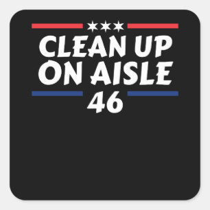 Clean Up On Aisle 46 Vierkante Sticker