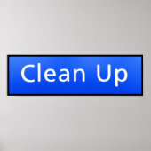 CLEAN UP POSTER (Voorkant)