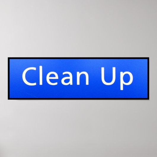 CLEAN UP POSTER (Voorkant)