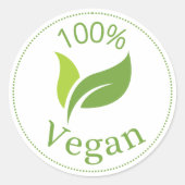 Clean Vegan Sticker (Voorkant)