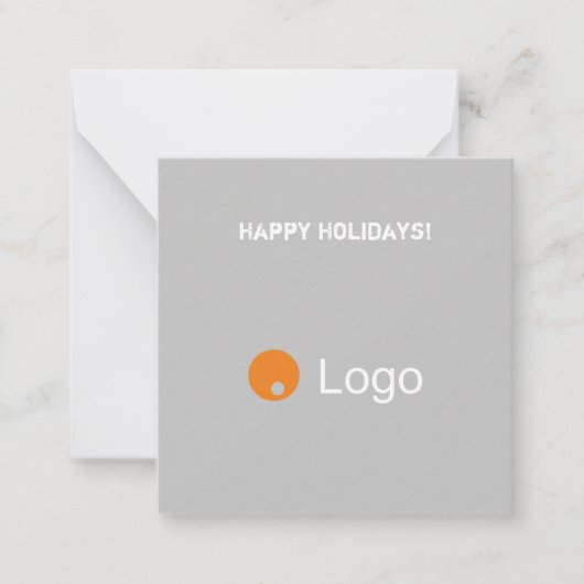 Clean White en Grey Corporate QR Code Notitiekaartje (Voorkant)