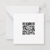 Clean White en Grey Corporate QR Code Notitiekaartje (Achterkant)