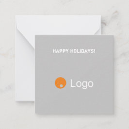 Clean White en Grey Corporate QR Code Notitiekaartje