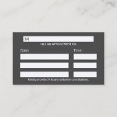 Clean White Gedetailleerde Caduceus Warm Grijs Med Afsprakenkaartje (Achterkant)