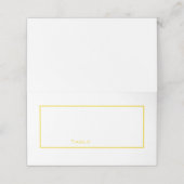 Clean Yellow and White Place kaart Plaatskaartje (Buitenkant ongevouwen)