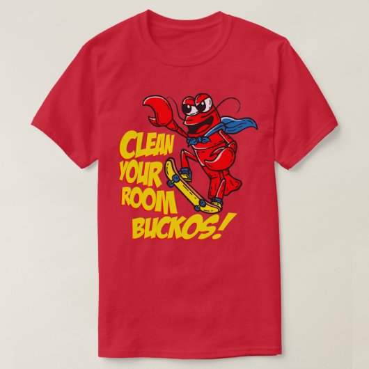 Clean Your Room Bucko JBP Lobster Skateboarding T-shirt (Design voorkant)