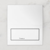 Clean Zwart-wit Place kaart Plaatskaartje (Buitenkant ongevouwen)
