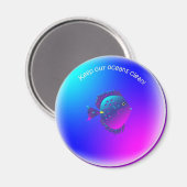 Cleanbubble-purpletang vis magneet (Voorkant / Achterkant)