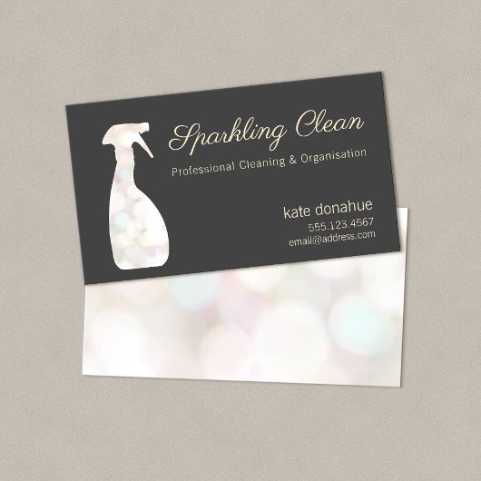 Cleaner Bokeh Spray Bottle House Cleaner Visitekaartje