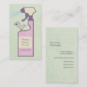 Cleaner Cleaner Service Business Profile Card Visitekaartje (Voorkant / Achterkant)