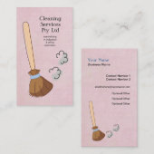 Cleaner Cleaner Service Business Profile Card Visitekaartje (Voorkant / Achterkant)