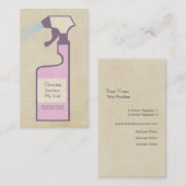 Cleaner Cleaner Service Business Profile Card Visitekaartje (Voorkant / Achterkant)