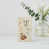 Cleaner Cleaner Service Business Profile Card Visitekaartje (Staand voorkant)