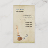 Cleaner Cleaner Service Business Profile Card Visitekaartje (Achterkant)